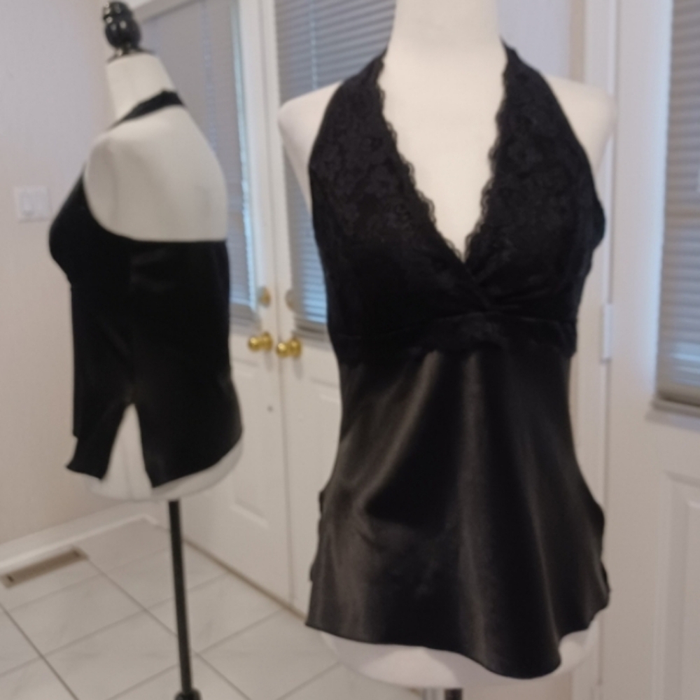 4/$80 Black Silky Sleeveless Top - Size Small